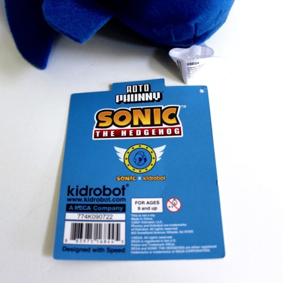 Sonic The Hedgehog Plush 8" Kidrobot Roto Phunny - Picture 5 of 5